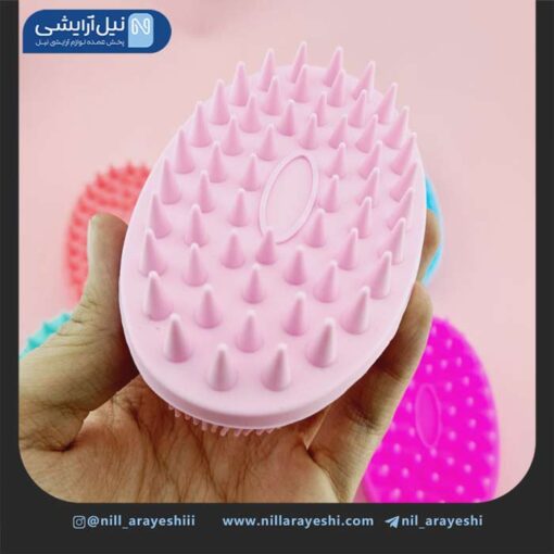 سرشور و لیف سیلیکونی دو کاره رنگی