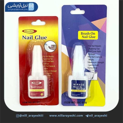 چسب ناخن لاکی ( براش دار )