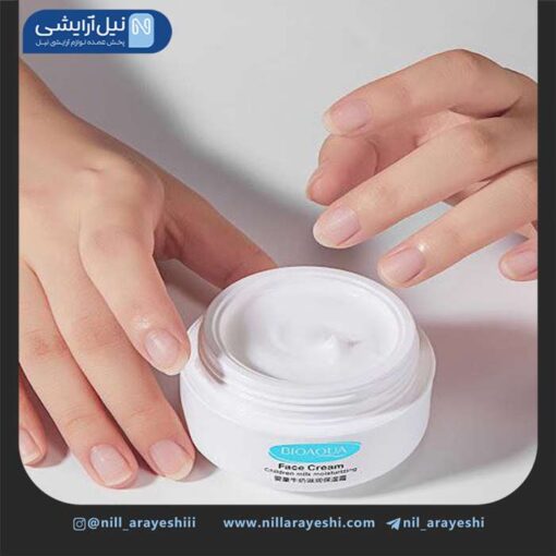 کرم کاسه ای صورت مرطوب کننده شیر مخصوص پوست حساس و کودکان بیوآکوا کد BQY75388