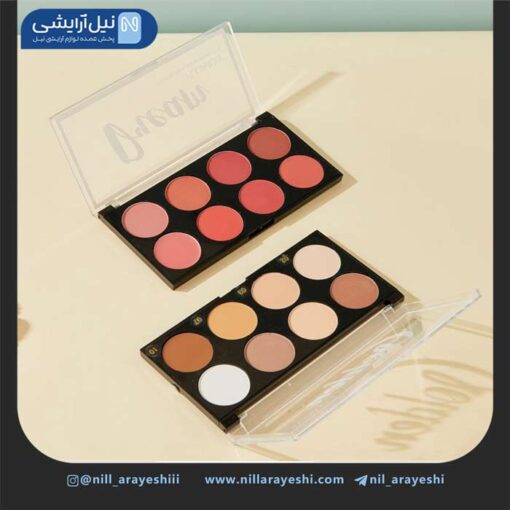 پالت کانتور و رژگونه هشت رنگ هدی موجی کد Zp - 036
