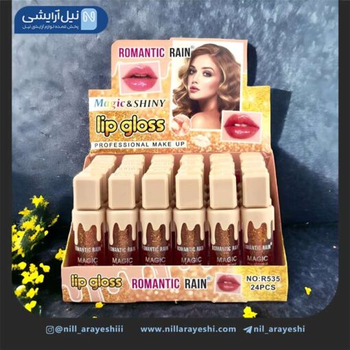 برق لب حرارتی شاین دار رومانتیک رین کد R535