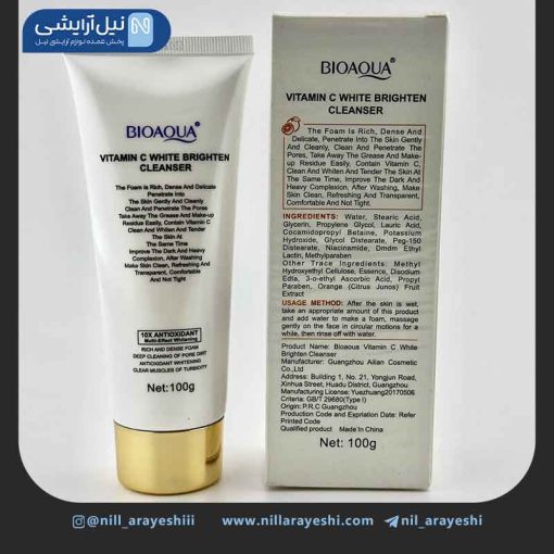 کلینزر صورت تیوپی ویتامین سی بیوآکوا 100 گرم کد BQY88609