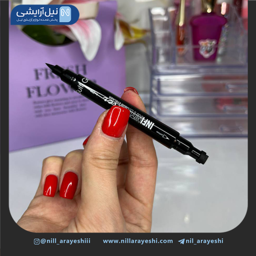 خط چشم دو طرفه استامپی طرح دار گالف گرل کد ey8009