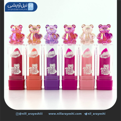 بالم لب حرارتی خرس کریستالی هولوگرامی مجیک کد Lc256