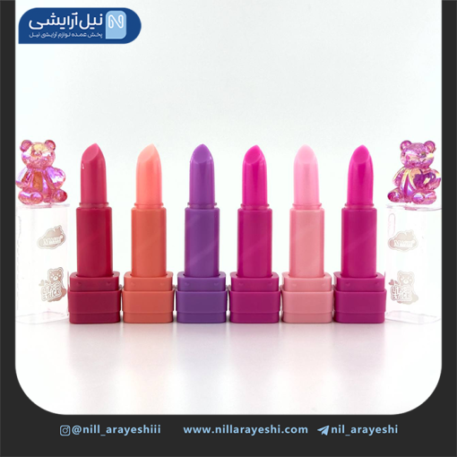 بالم لب حرارتی خرس کریستالی هولوگرامی مجیک کد Lc256