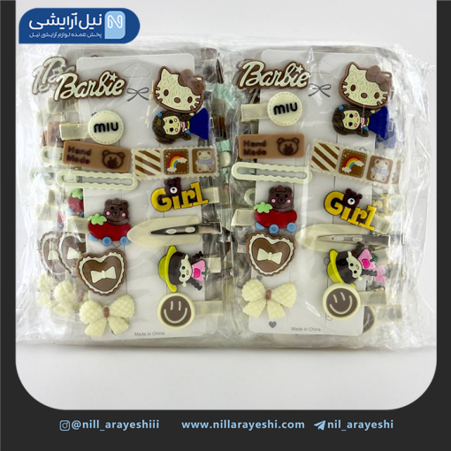 گیره مو انبری عروسکی چهارده عددی