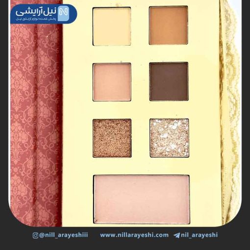 پالت سایه هفت رنگ گیپور دار وانگی