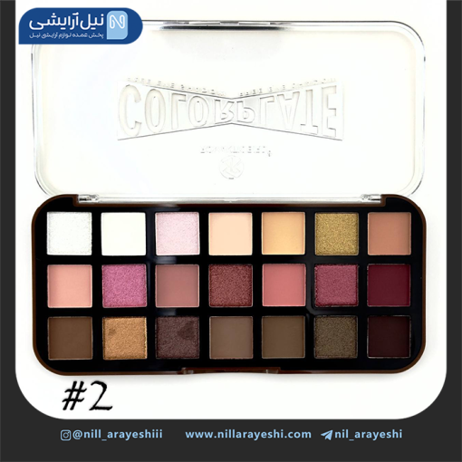 پالت سایه بیست و هفت رنگ رومانتیک برد کد f594