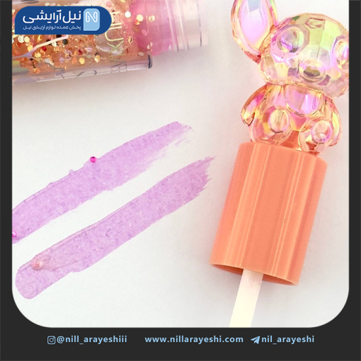 برق لب حرارتی شاین دار هاگزا بیوتی درب کریستالی هولوگرامی کد 5818