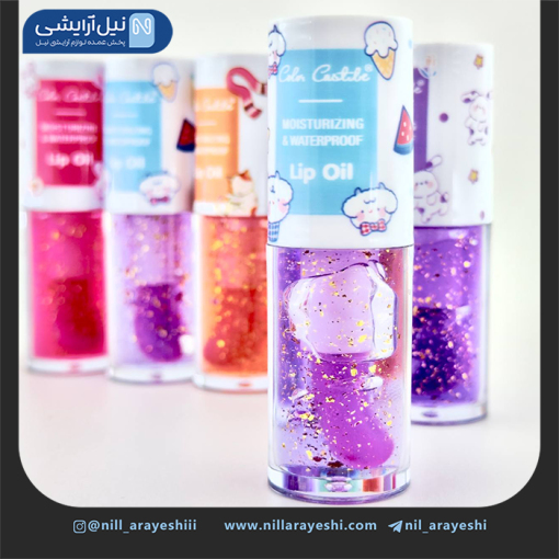 برق لب شاین دار طرح حیوانات کالر کاستل کد 4203