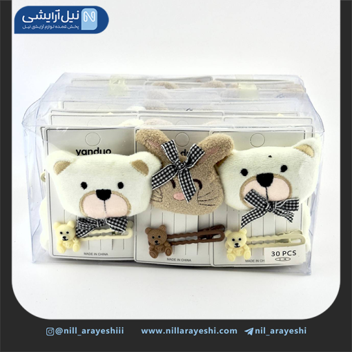 گیره مو انبری عروسکی دو عددی