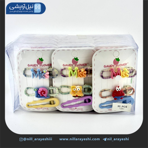 گیره مو انبری فانتزی سه عددی