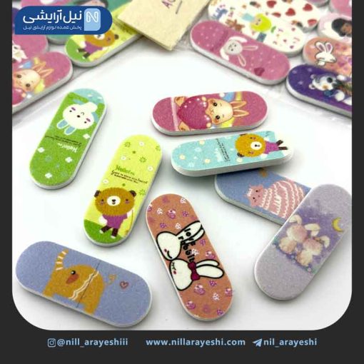 پک سوهان ناخن کاغذی دو طرفه فانتزی هشت عددی