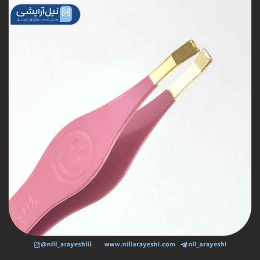 موچین انبری طرح ایموجی لبخند ( صورتی )