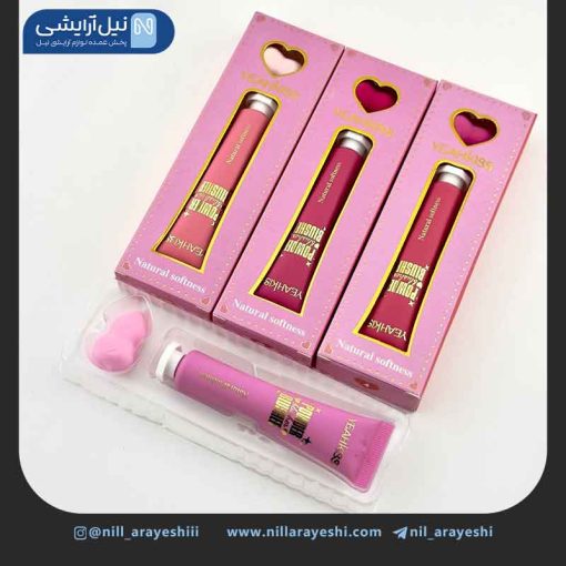 رژگونه مایع تیوپی همراه پد اسفنجی یاکیس کد ys - 1088