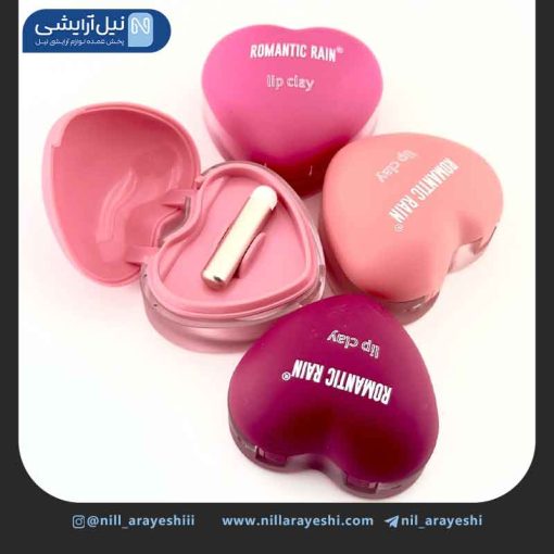 رژگونه و رژ لب کاسه ای قلبی رومانتیک رین کد R2170