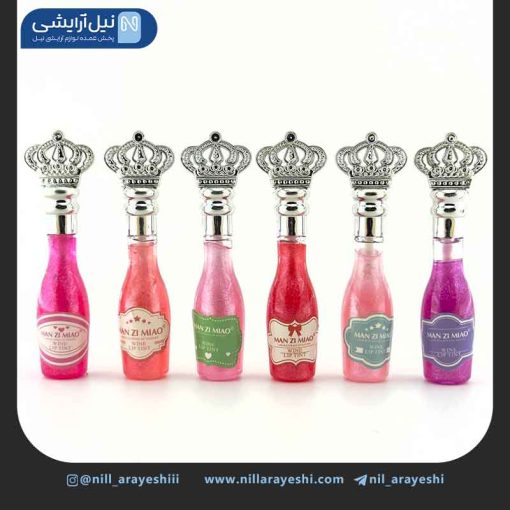برق لب حرارتی شاین دار شامپاینی تاج دار من زی میائو کد lc234
