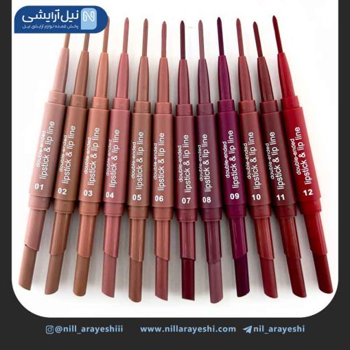 خط لب و رژ جامد دوطرفه دراگون رانی کد Dr162
