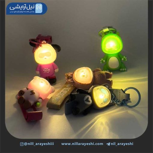 جا کلیدی ( آویز کلید ) فانتزی چراغ دار ( دارای بند )