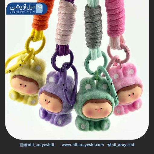 جا کلیدی ( آویز کلید ) عروسکی مخمل