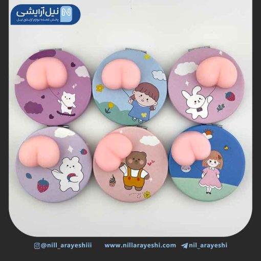 آیینه گرد دو طرفه نرمالو دار