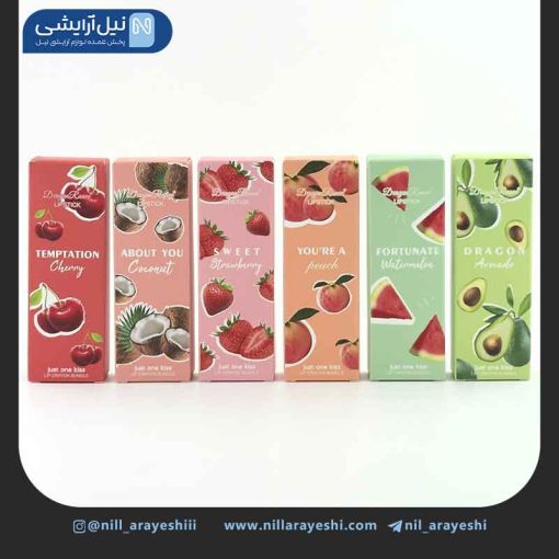 پک رژ لب جامد پیچی میوه ای دراگون رانی دو عددی کد Dr90