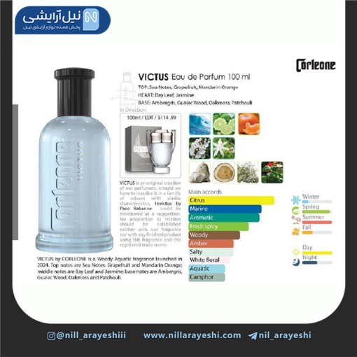ادوپرفیوم مردانه ویکتوس کورلئونه 100 میل