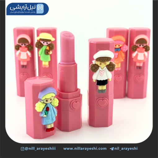 بالم لب حرارتی استیکر دار طرح دختر جی ان وی بیوتی کد 7010