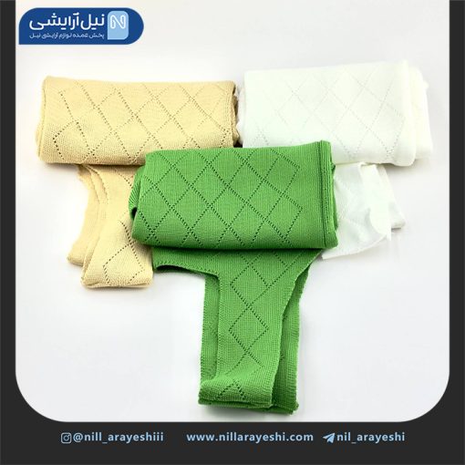 تاپ زنانه بافت ساده رنگی ( لوزی )