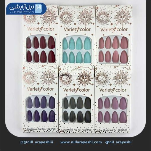 ناخن مصنوعی به همراه چسب ژله ای کد my - 1997