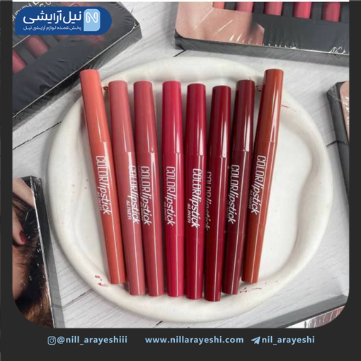 پک خط لب و رژ جامد دوطرفه هشت عددی کد