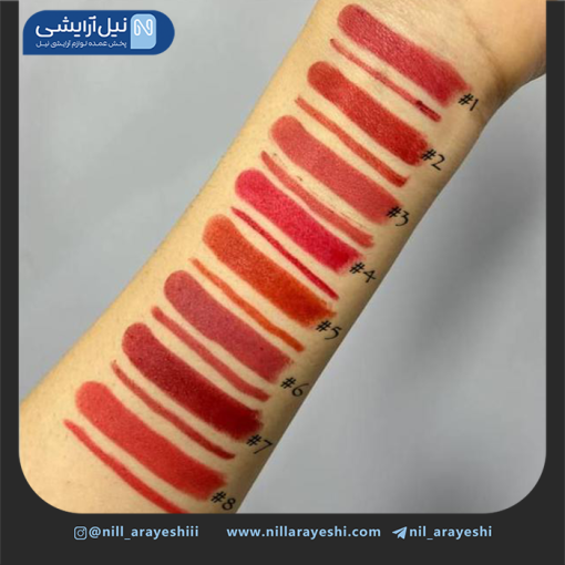 پک خط لب و رژ جامد دوطرفه هشت عددی کد