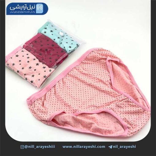 پک شورت نخ پنبه فانتزی الانو سه عددی ( XXL )