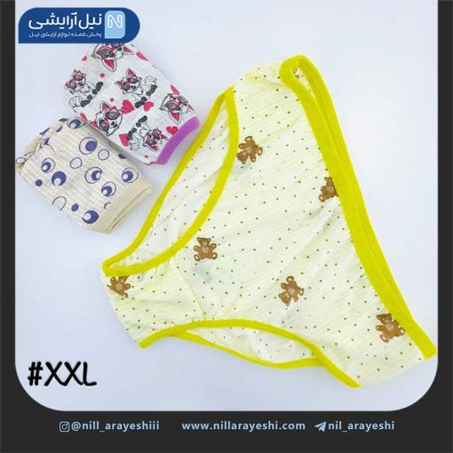 پک شورت نخی فانتزی سه عددی ( XXL )
