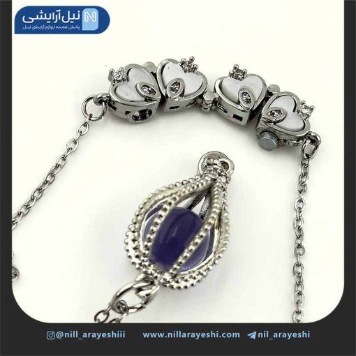 گردنبند استیل نقره ای