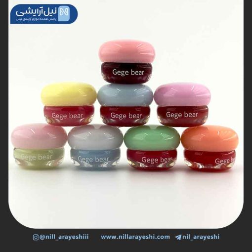 رژ لب خیس کاسه ای درب رنگی گگ بیر ( بدون جعبه )
