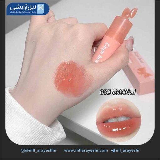 رژ لب خیس درب پاپیونی گگ بیر ( بدون جعبه )