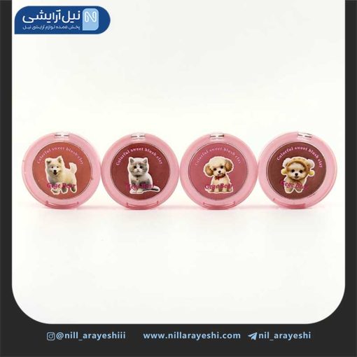 رژگونه درب شفاف طرح حیوانات گگ بیر ( بدون جعبه )